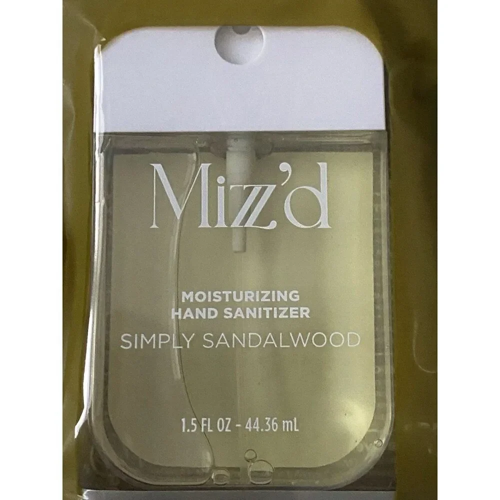 Mizzz’d Scented‎ Hand Sanitizer Spray 1.5 Fl Oz Simply Sandalwood Moisturizing